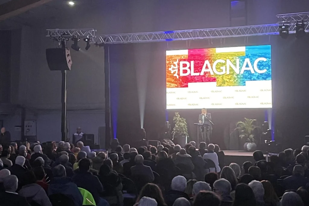 Présentation des voeux du Maire Joseph Carles à Blagnac en 2024