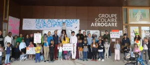 grève école primaire Aérogare à Blagnac